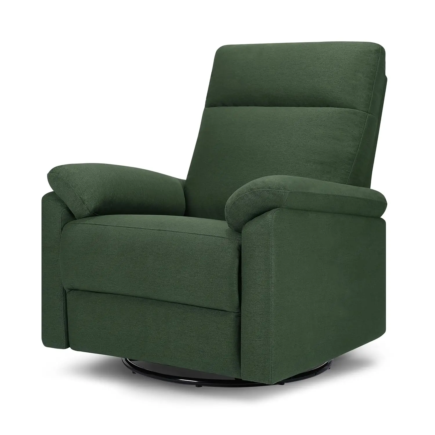 DaVinci Suzy Electronic Swivel Recliner with USB Port in Pine Green GREENGUARD Gold CertiPUR-US® Certified Furniture Living Room