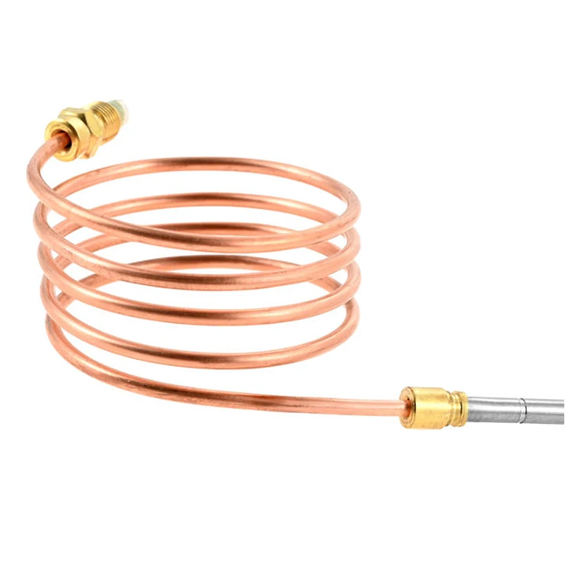 5PCS General Fittings for Water Heaters Copper Temperature Probe 36 inch 910mm Long Flameout Protection Thermocouple 11/32-32UNS