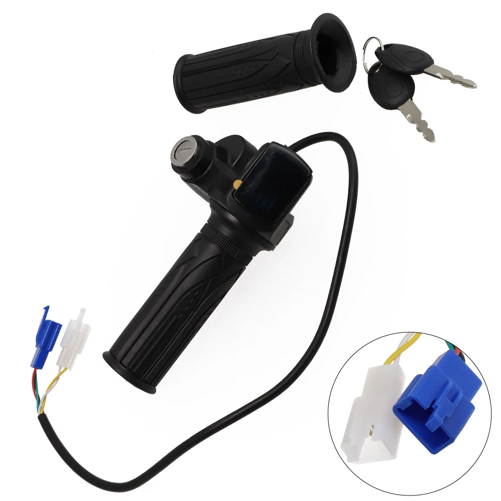 Bike Grip Handlebar Lithium Battery Quality Detection Throttle Handlebar with LED Display for E Bike and Scooter