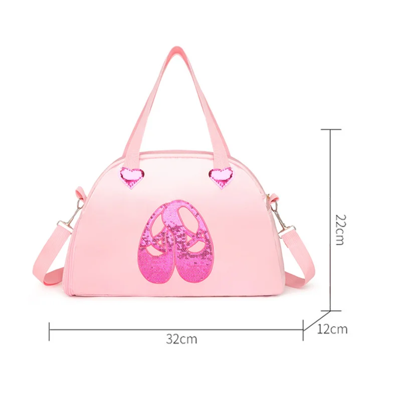 Sac à Main Rose Brcorporelle à Paillettes pour brevde Ballet pour Enfant, Vêtements de dehors, Chaussures, Baril, GT, Duffel