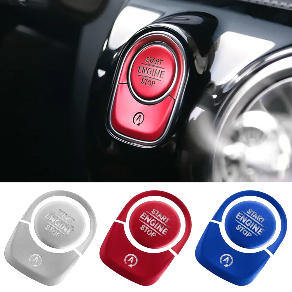 Car Engine Start Stop Button Trim Cover For Mercedes Benz A B CLA GLB GLA Class W177 V177 W247 C118 W118 X247 H247 AMG A35 A45