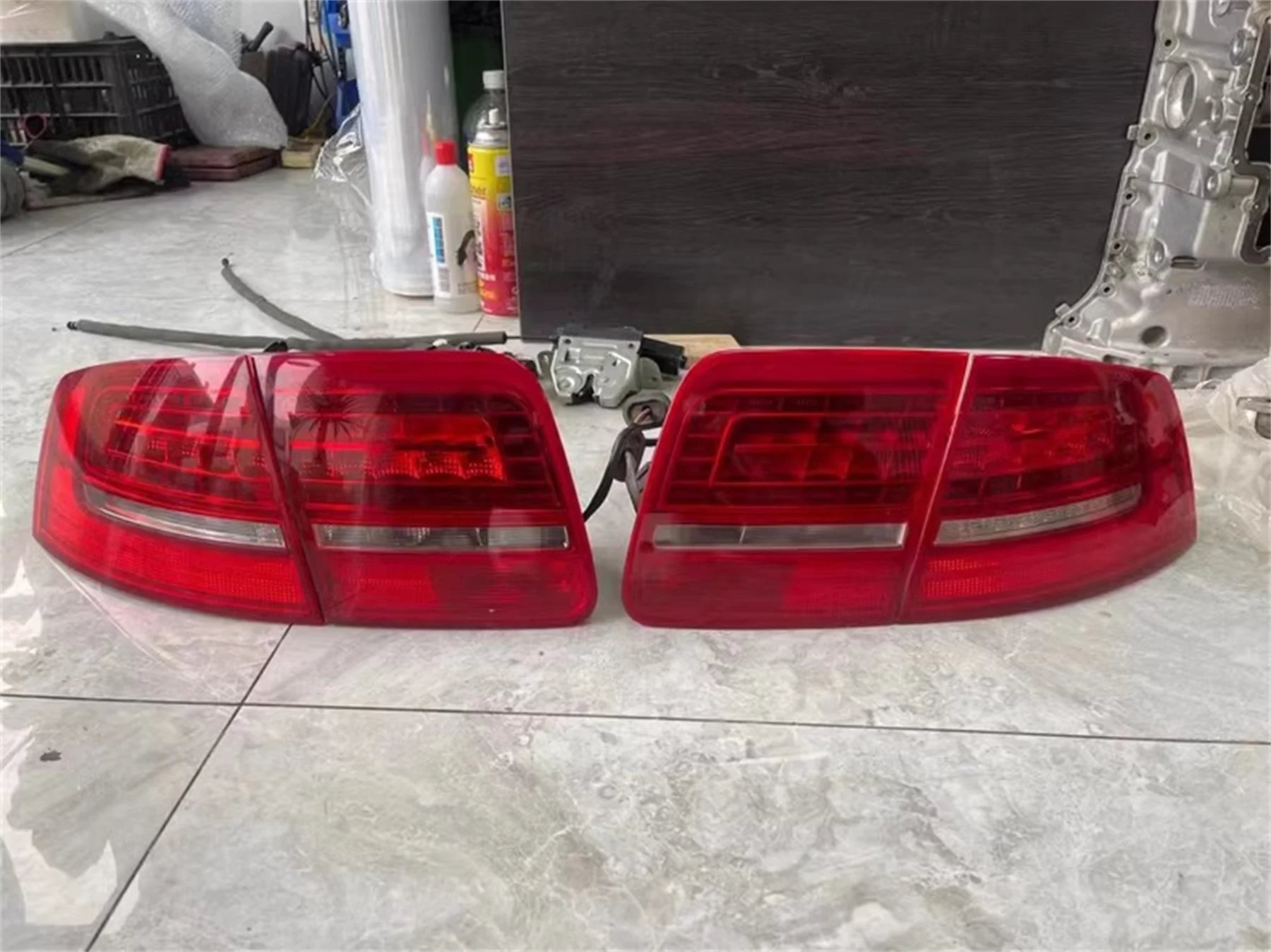 4 قطعة ضوء خلفي للسيارة أودي A8 D3 2005-2010 ضوء الفرامل بدوره إشارة الضوء العكسي