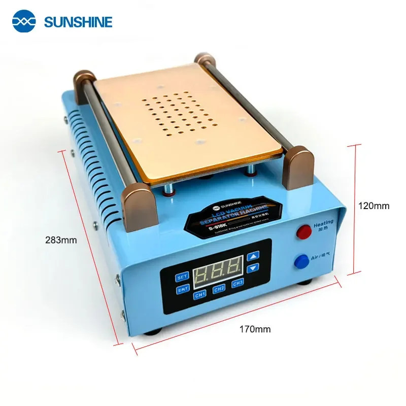 SUNSHINE S-918K 8.5 pollici 110V-220V LCD separatore di vuoto macchina Display del telefono cellulare rimozione del vetro separatore di riparazione