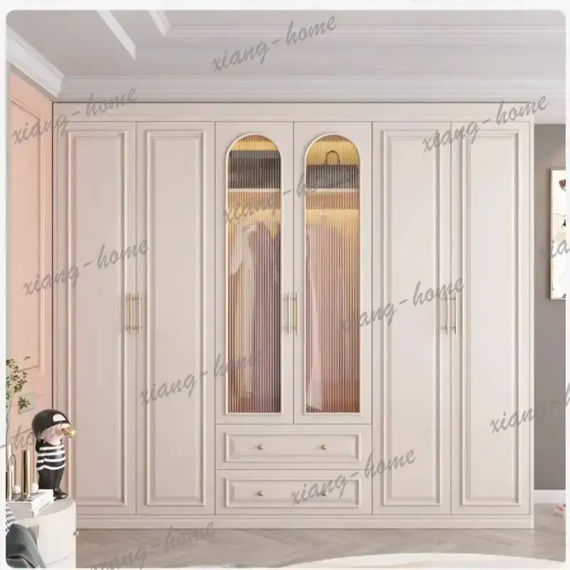 Factory Direct Large Modern Nordic Wardrobes Adults Luxury Locker Drawers Wooden Wardrobes Space Saving White Armadio Camera Da