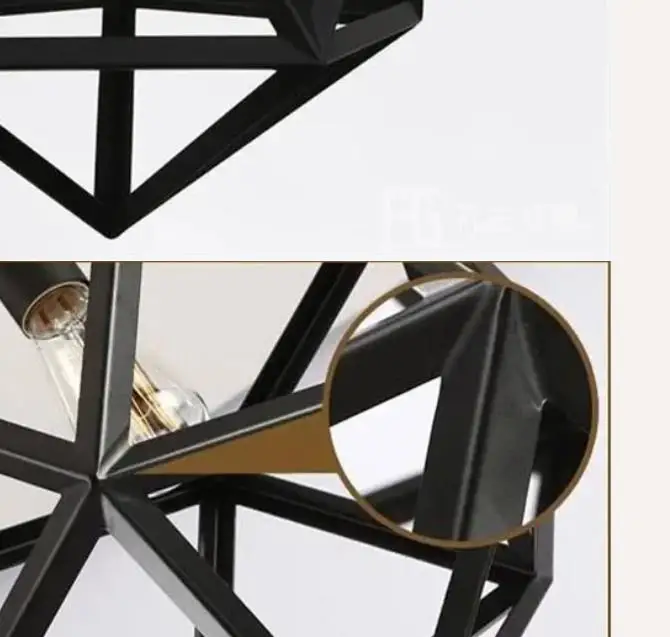 

Loft Industrial Warehouse Pendant Lights American Country Lamps Vintage Lighting for Home Decoration Black