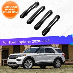 For Ford Explorer Plug-in Hybrid Limited ST XLT U625 2020~2023 Chrome Car Door Handle Cover Trim 4 Chromium Styling Accessories