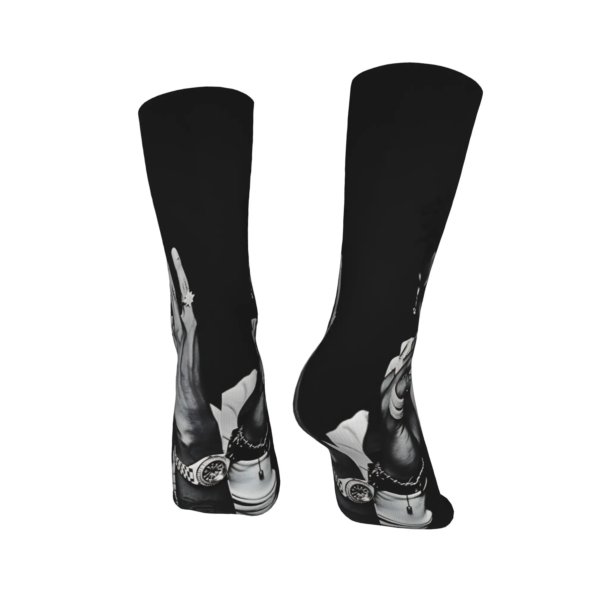 مغني الراب الصبي الصغير أبدا كسر مرة أخرى جولة ماسا 2025 طباعة الجوارب المضادة للانزلاق جوارب الرجال الجوارب الناعمة الدافئة الشتاء الجوارب