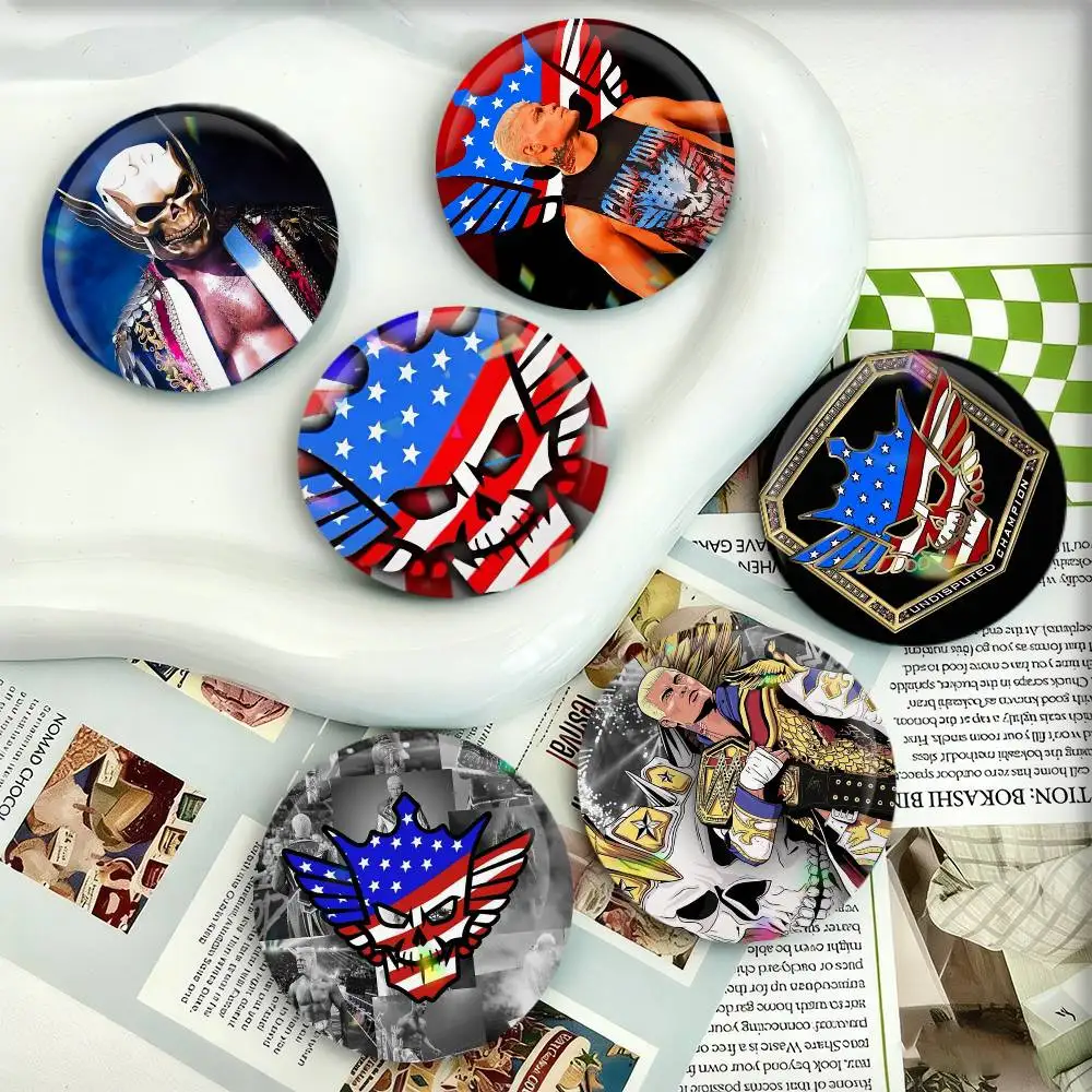 

C-Cody R-Rhodes Badges 25 32 44 58 75 mm Round Fans Collect Friends Gifts Brooch Souvenir