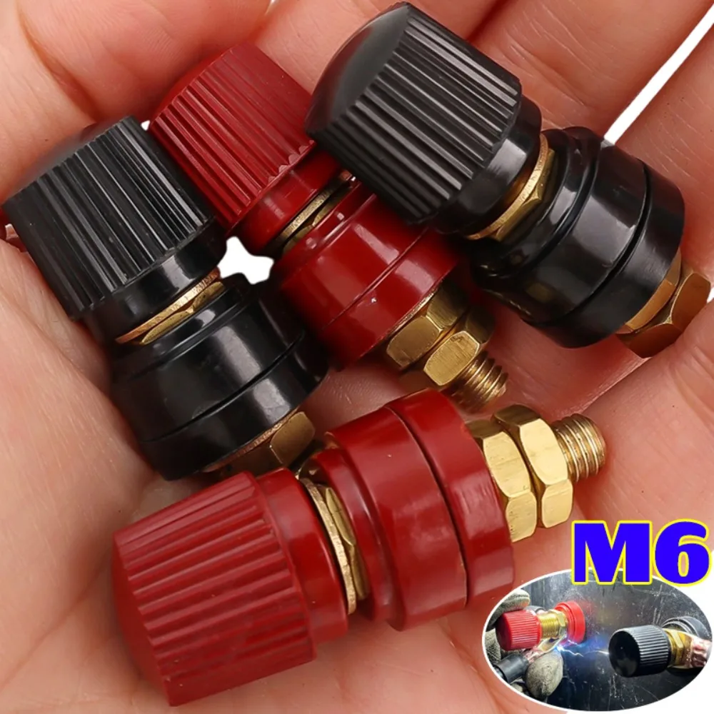 

Сверхмощный клеммный блок M6 с медным сердечником, бакелитовый огнестойкий разъем для инверторного сварочного аппарата, набор шпилек питания