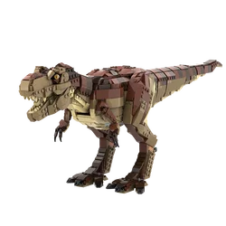 Gobricks MOC T. Rex Redesign Dinosaur Bricks Model Dinosaur Tyrannosaurus Rex Stegosaurus Building Blocks Set Toy For Gift