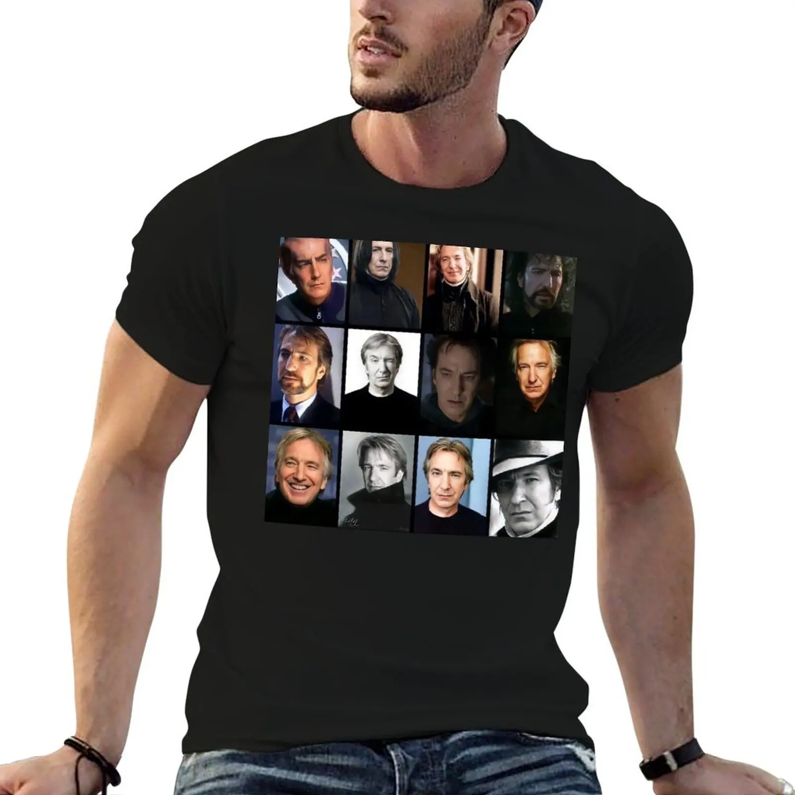 

Alan rickman T-Shirt man graphic t shirt t shirts for man cotton soft essential t shirt T-Shirt