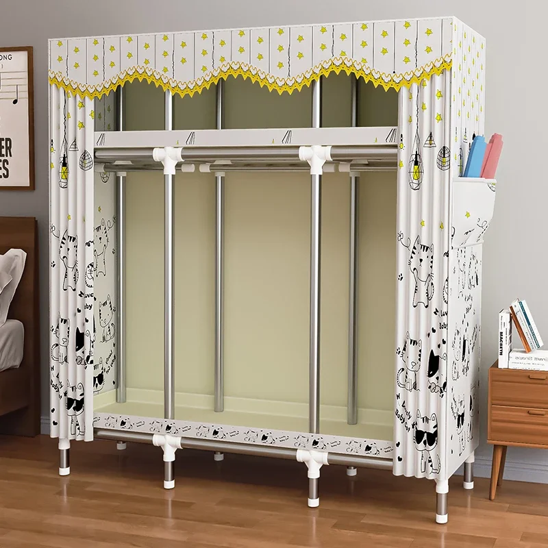 

Baby Closet Children's Wardrobe Clothes Storage Cabinet Child Sliding Door Toy Furniture Kids Organizer Dress Cabinets Room