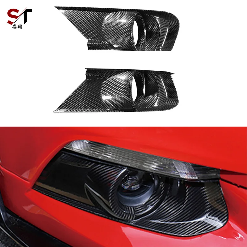 

Suitable for Ford Mustang Mustang Carbon Fiber Fog Light Frame Modified Lampshade Light Frame Daytime Running Light Shell Auto P
