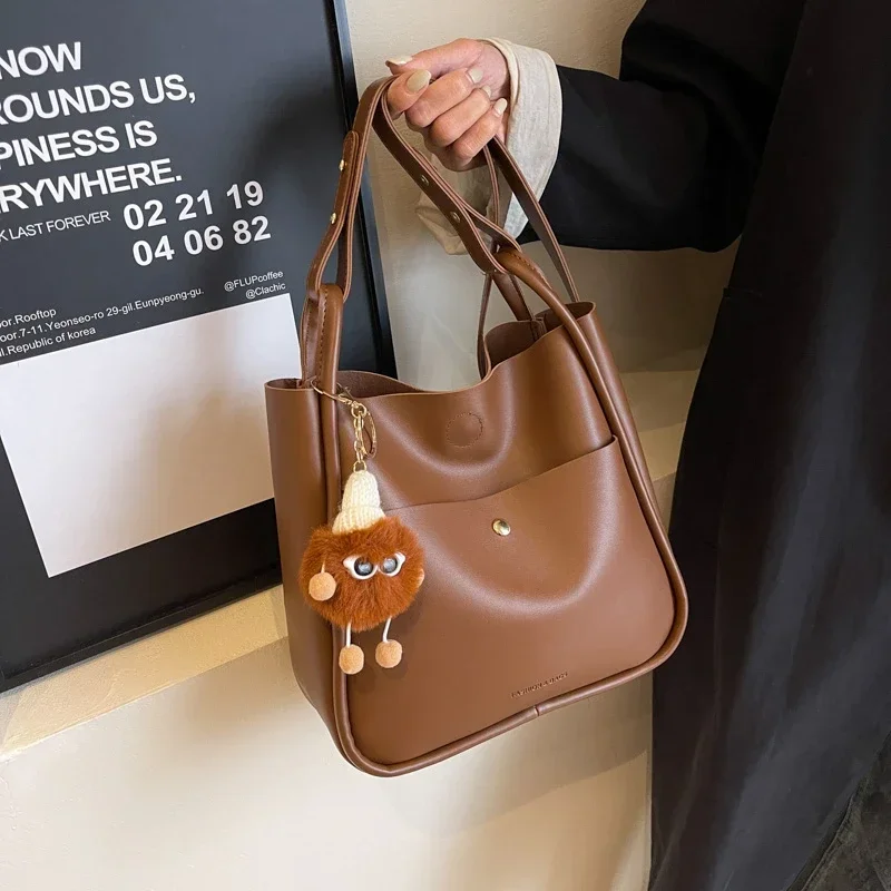 New Popular Women\'s Shoulder Bag Hot Selling Versatile PU Material High Quality Crossbody Bag Commuter Bag Bolsas Femininas