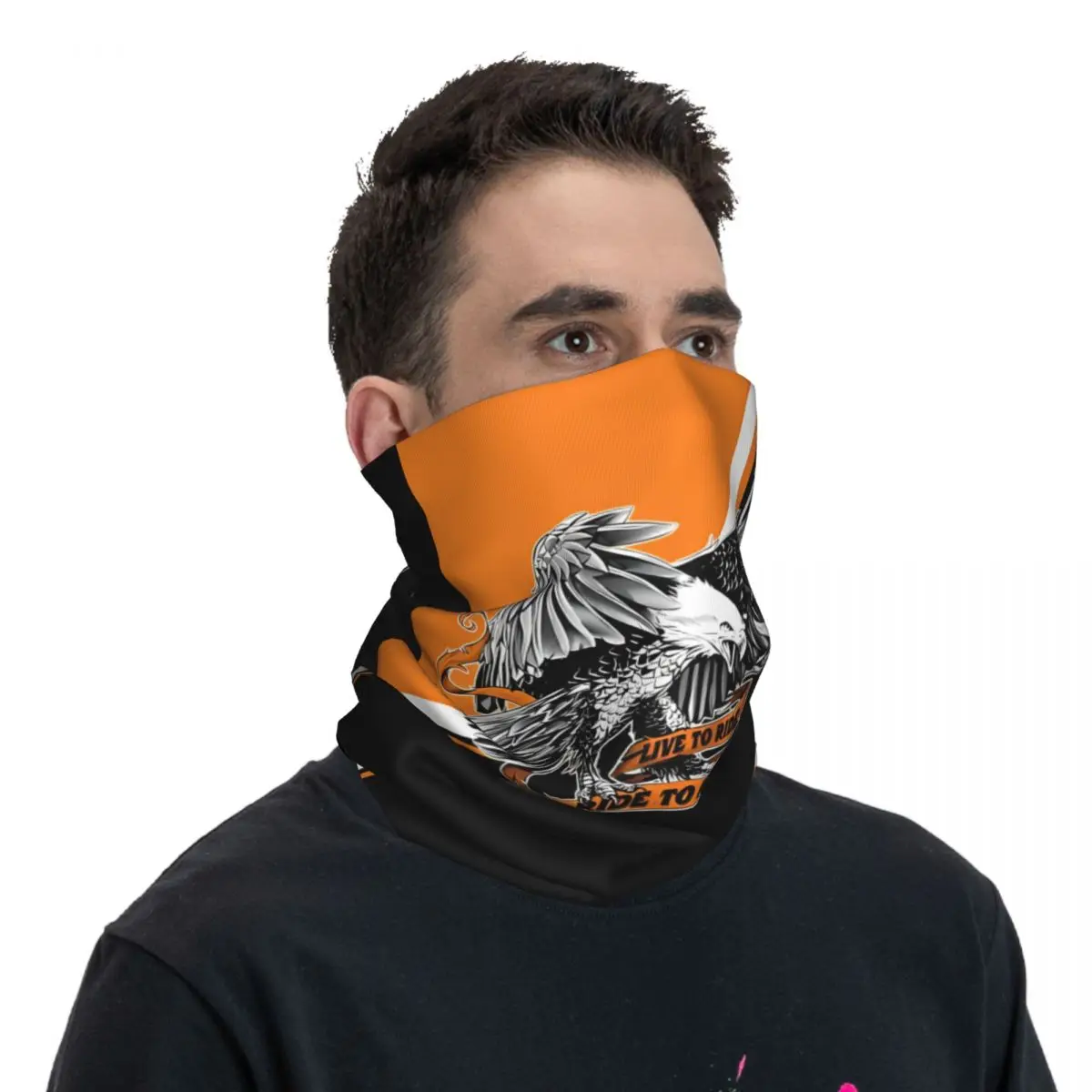 Live To Ride Bandana Neck Gaiter Motorcycle Club Aprilias Face Scarf Balaclava Riding Unisex Adult Winter