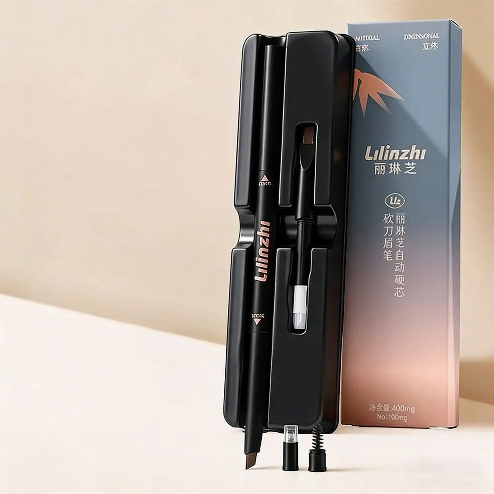 Automatic Sharpen Eyebrow Pencil Portable Smudge-proof Double-ended Eyebrow Pencil Waterproof Sweatproof Eyebrows Makeup Tool