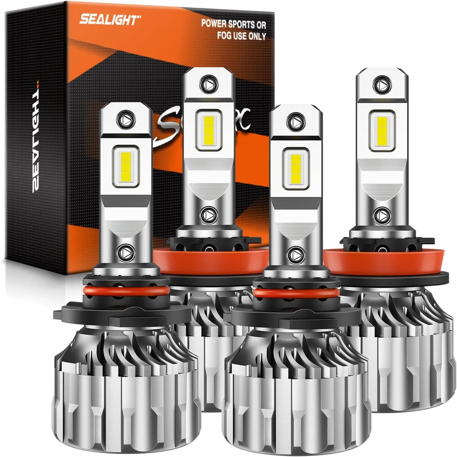 

Комплект светодиодных ламп H11 9005, 92 тыс. люмен, на 800% ярче, холодный белый свет, Plug-N-Play, замена галогенных ламп, набор из 4 штук