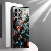 Black Soft Shell Phone Case for Samsung Galaxy S21+ S24Ultra S20 FE S22 Plus S25 Ultra S23 FE S24 S21 The Avengers Ultron