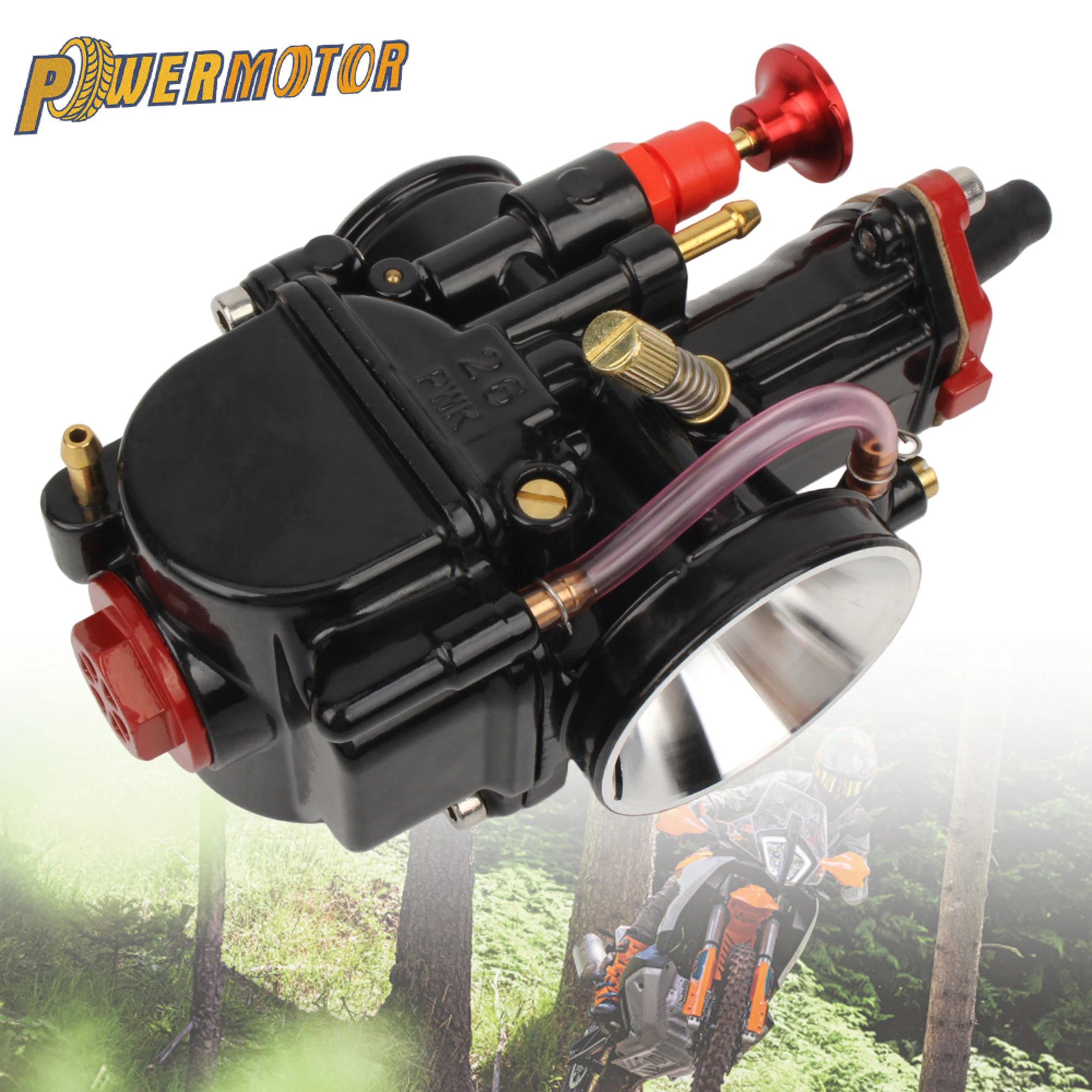 

Motorcycle PWK 21/24/26/28/30/32/34mm Carburetor For 70-350ccHonda Yamaha Honda Pit Bike Enduro Motocross Dirt Bike Parts