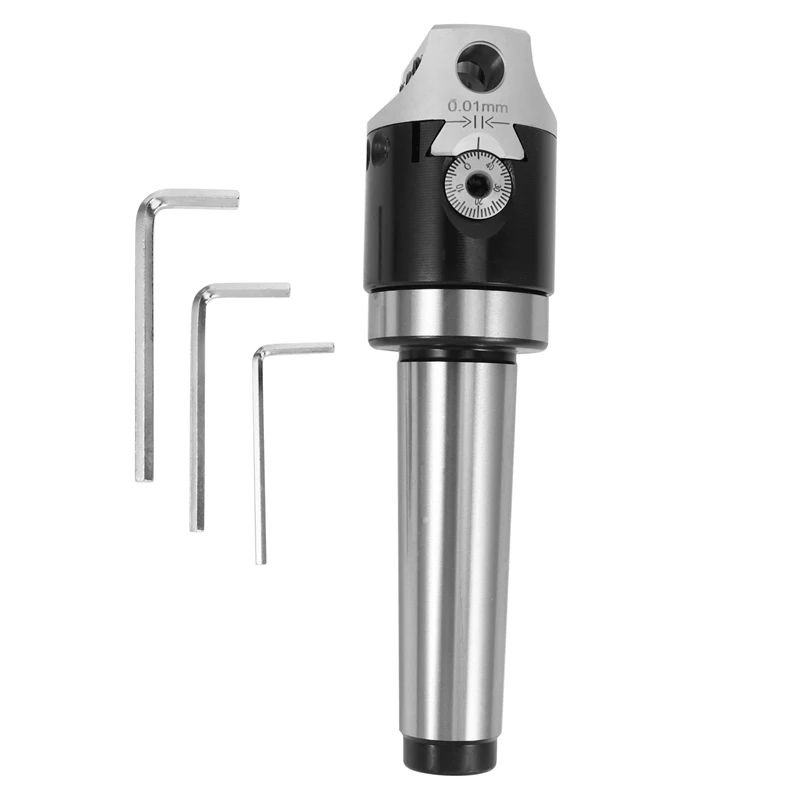 1Set 50Mm Mt4 Universal Usage Boring Head F1 With Morse Taper Shank Adapter For Lathe Milling Tool Retail