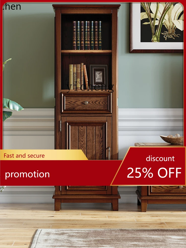 

YFY Винный шкаф Гостиная Столовая Винная полка Буфет Шкаф для хранения ясен Врезной и шип Потертый