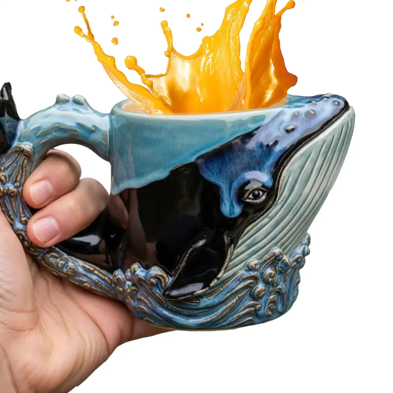 

Coffee Mug Sea Creature Coffee Mugs Ceramic Drinkware Statue Art Decoration for Kitchen Dining Hot or Cold Beverages Birthday
