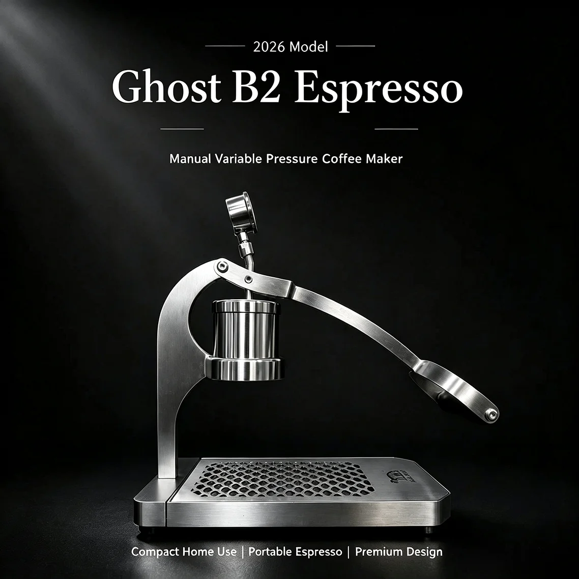 Outdoor Portable PID Hand Pressure Type Semi-automatic Manual Control Stainless Steel Body Espresso Coffee Machine