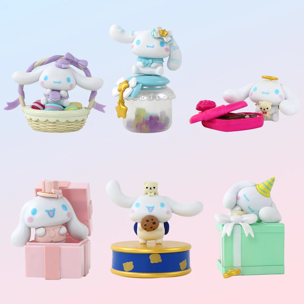 

Sanrio Blind Box Toy Figurine Of The Cinnamon Dog Kuromi Valentine's Day Gift Cute Decorative Item Trendy Blind Box Girl's Gift