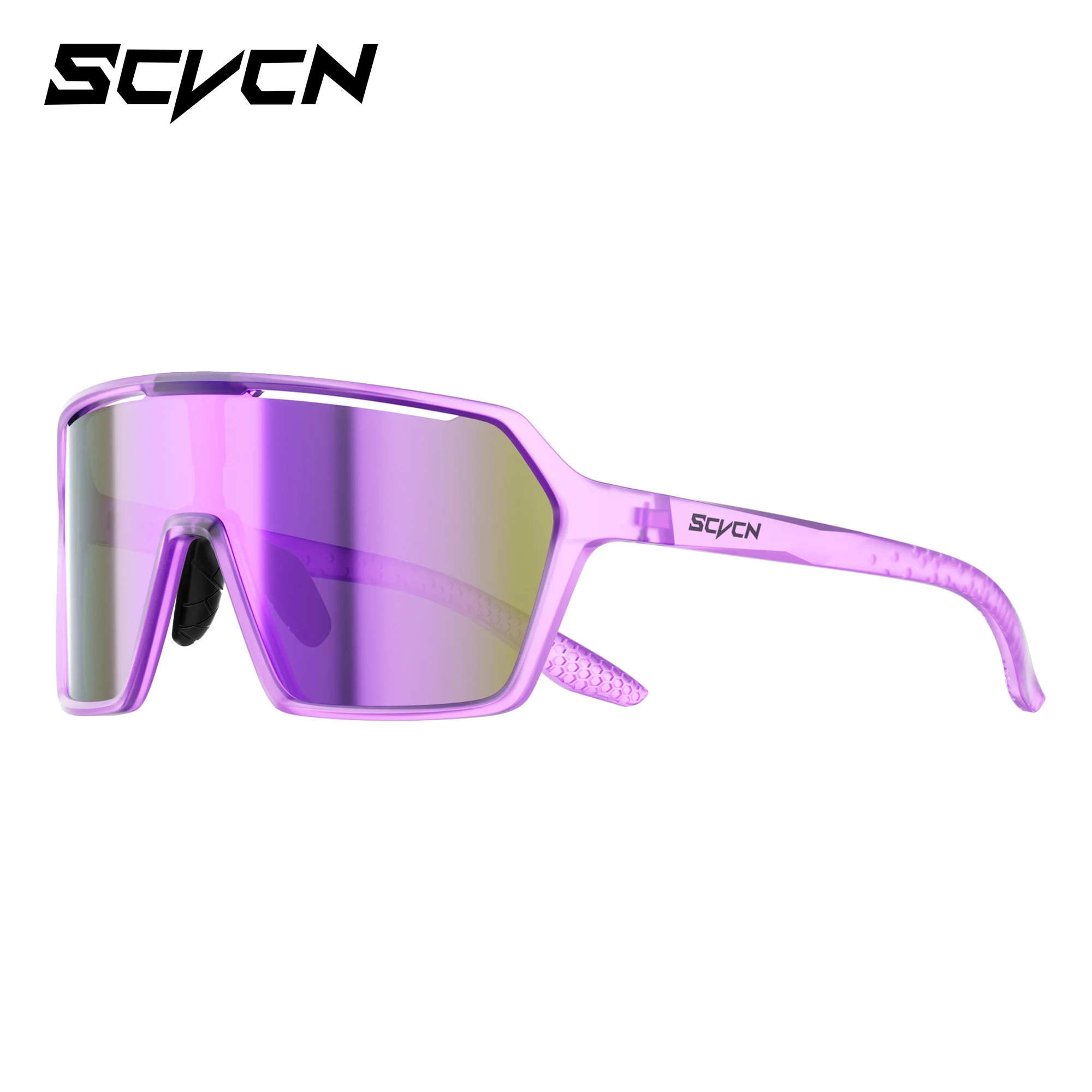 SCVCN Photochrome Sonnenbrille für Herren, Fahrradbrille UV400n, Damen-Fahrbrille, MTB-Rennrad-Sportbrille, Laufbrille