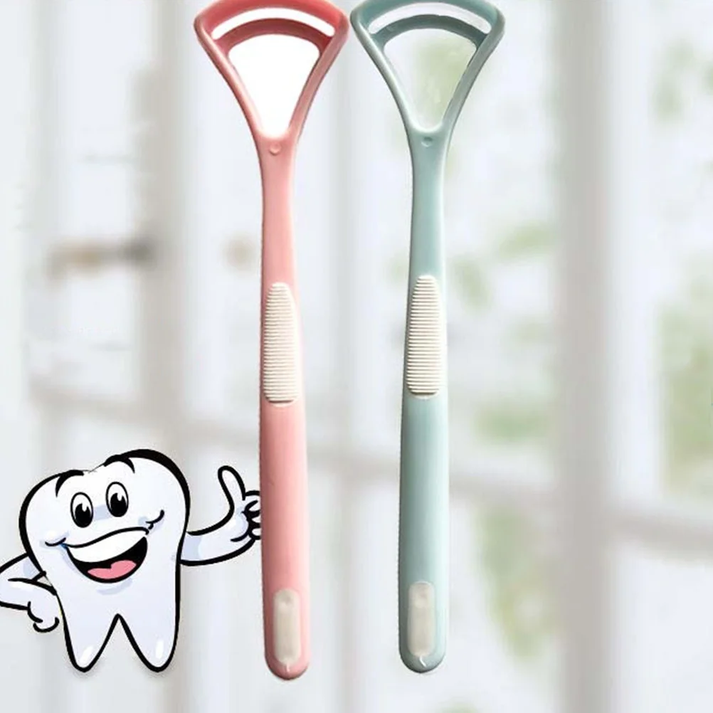 10 قطعة مكشطة اللسان قسط منظفات صحة الفم للحمام سهلة الاستخدام فرشاة تنظيف اللسان تزيل رائحة الفم بشكل فعال