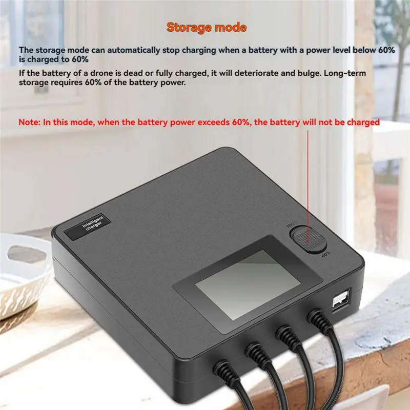 LXYB18B Fast Smart Battery With LED Color Screen For DJI AIR 3/AIR 3S Drone–6-In-1 Digital Display Battery US Pl