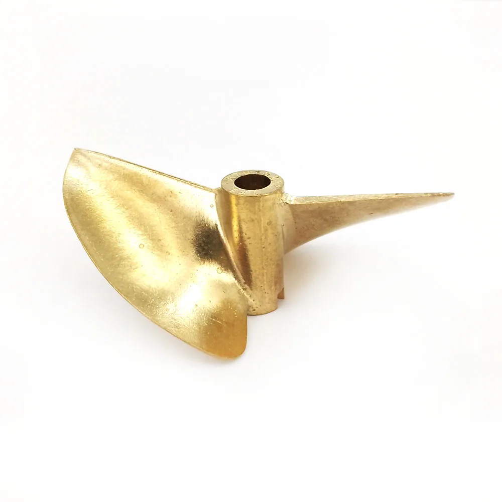 

RC Boat Propeller P1.6 70mm 6.35mm 1/4" 2-blades 7016 Copper Prop for Nitro Gas RC Boat O Vee MONO Boat