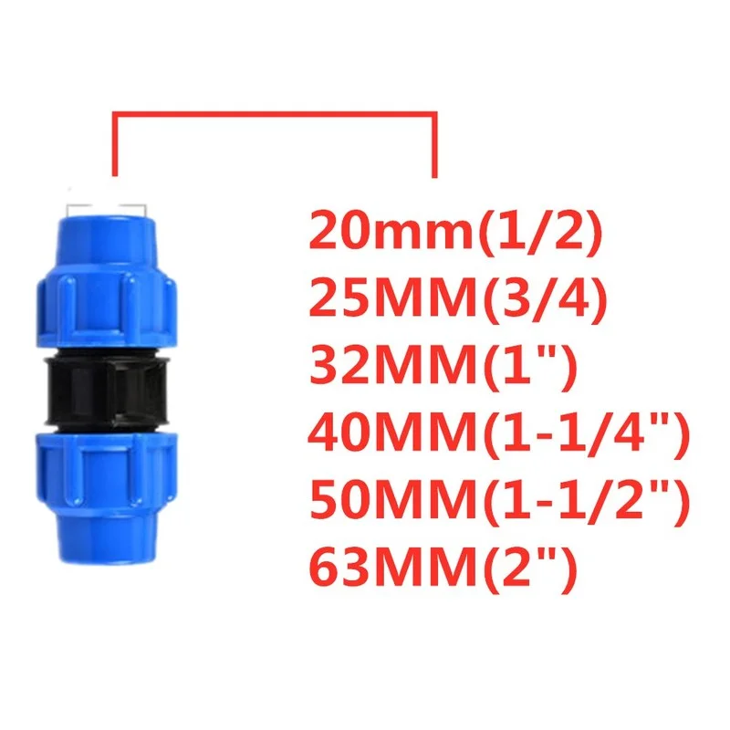 PE pipe fittings PE pipe quick joint pipe fittings tap pipe direct 20/25/32/40/50/63mm Fast Joint Tap Water Irrigation