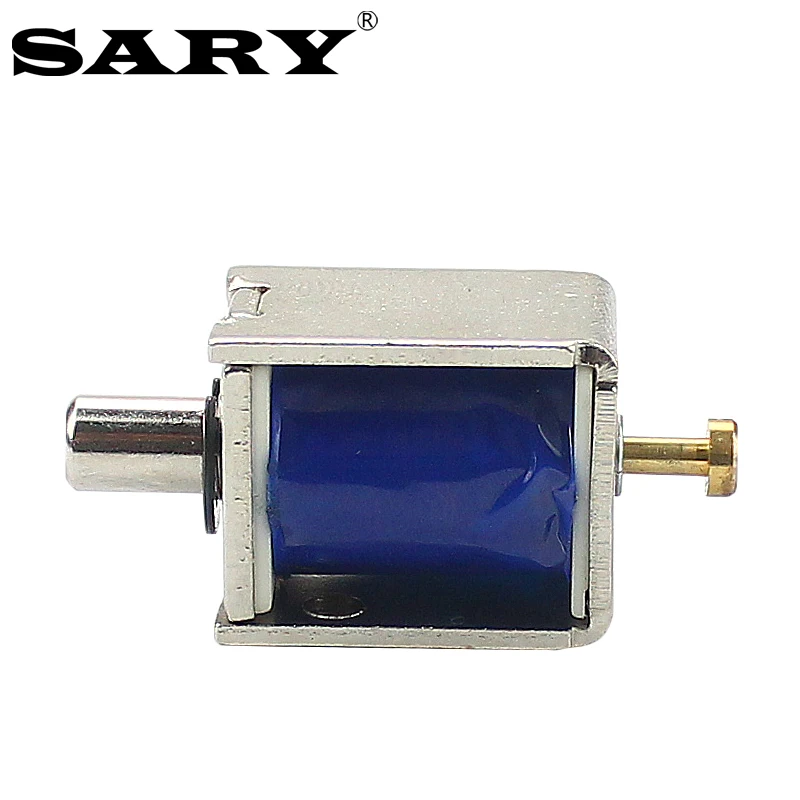 Small DC12V electric lock push-pull electromagnet mini open frame solenoid coil stroke 4mm magnetic lock