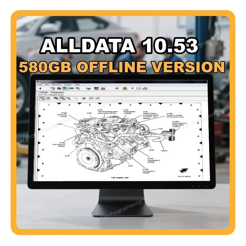 2026 Hot selling  Automotive Repair Software Car accessories Diagnostic Tool with Wiring Diagrams for Auto Repair ALLDATA 10.53