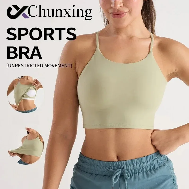 Large Size High-strength Sports Bra Integrated Fixed Chest Pad Bra Thin Quick Drying Mesh Pocket Splicing Yoga Runningshorts Set