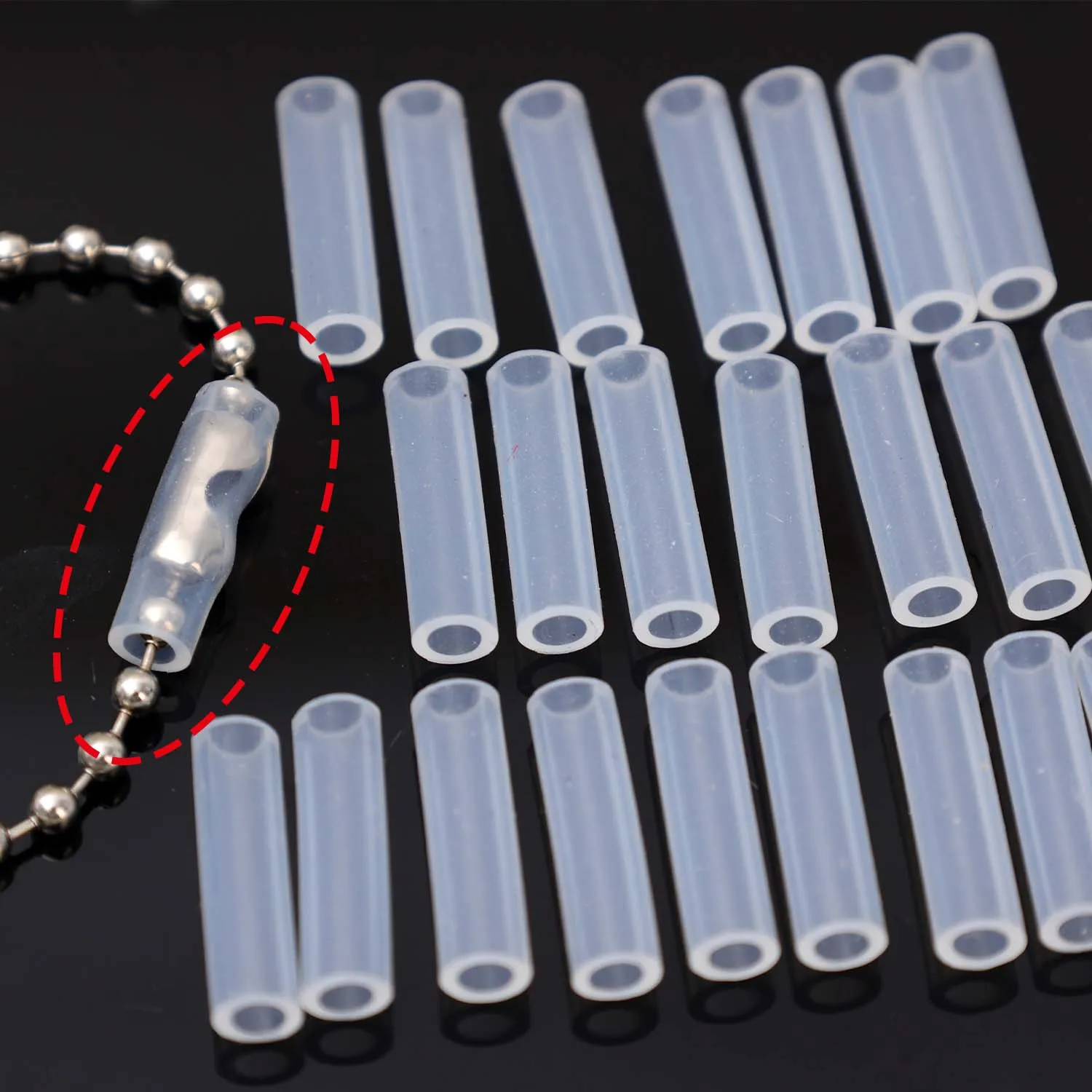 50 قطعة سلسلة المفاتيح الاكريليك مكافحة فقدان حامي غطاء صور بطاقة سلسلة قطرة قبل تنوعا مجوهرات الأزياء Accory لفصل الشتاء #4