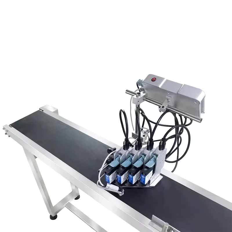 PM-7 طابعة نافثة للحبر ذاتية التكيف تلقائي على الخط تاريخ دقيق/QR/الترميز التسلسلي لخطوط التغليف والإنتاج عالي السرعة