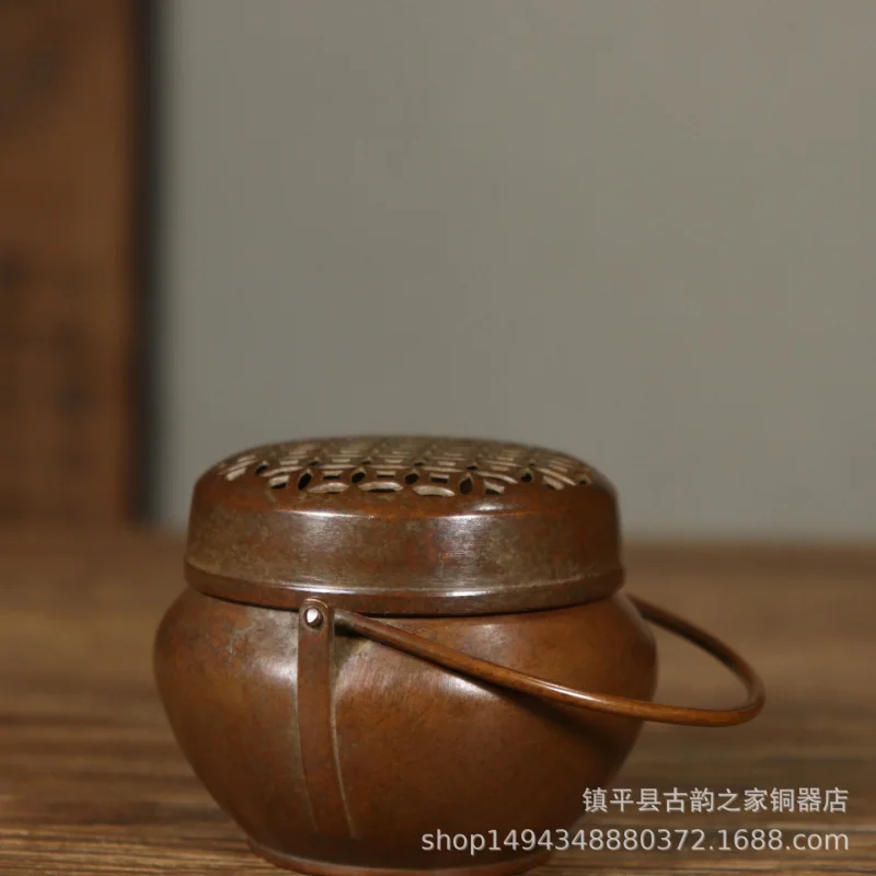 for Home Use, Indoor Traditional Incense , Hand Warmer, Portable Agarwood Sandalwood , Round Burner