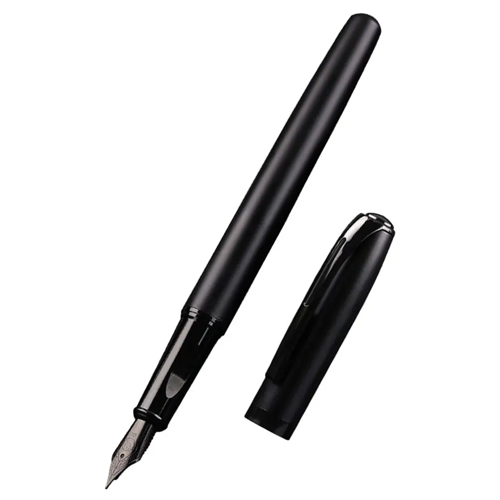 Pluma estilográfica de negocios, pluma de caligrafía de escritura suave, compacta, ligera, de Metal, para recuerdo de regalo escolar y de oficina