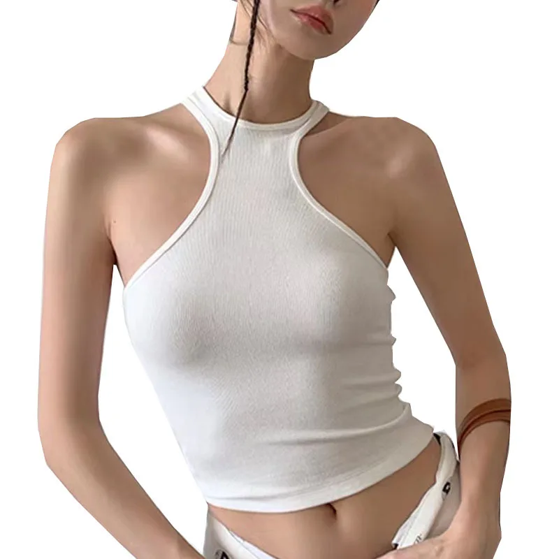 woman Sports and fitness top women's chest cushion wrapped quick drying running training irregular I-shaped vest camisoles vests
