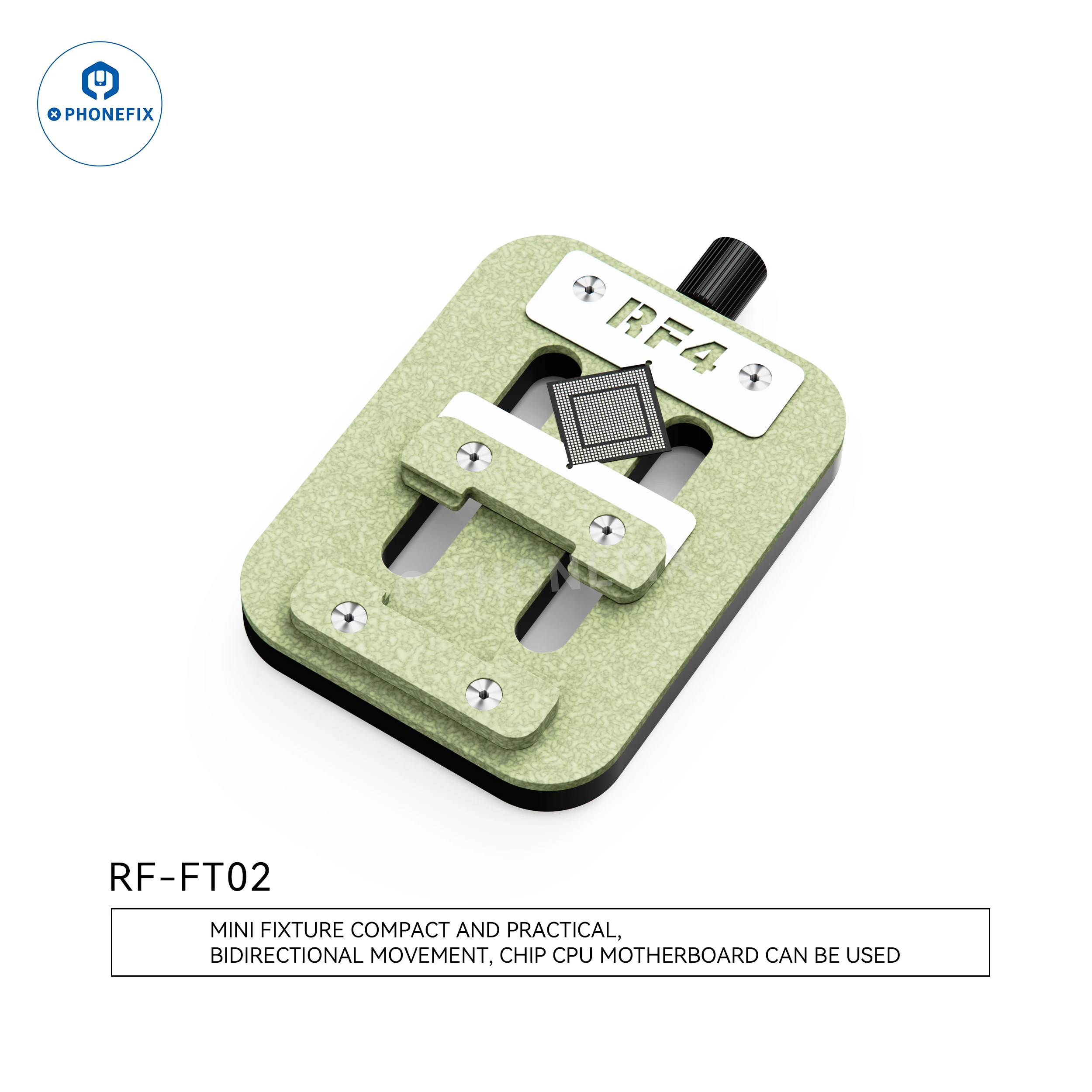 Imagem -03 - Precisão Mainboard Pcb Fixture para o Reparo do Telefone Pasta Bidirecional Estabilizar Mini ic Cpu Ferramenta Clamp Suspensão Rf4 Rf-ft02