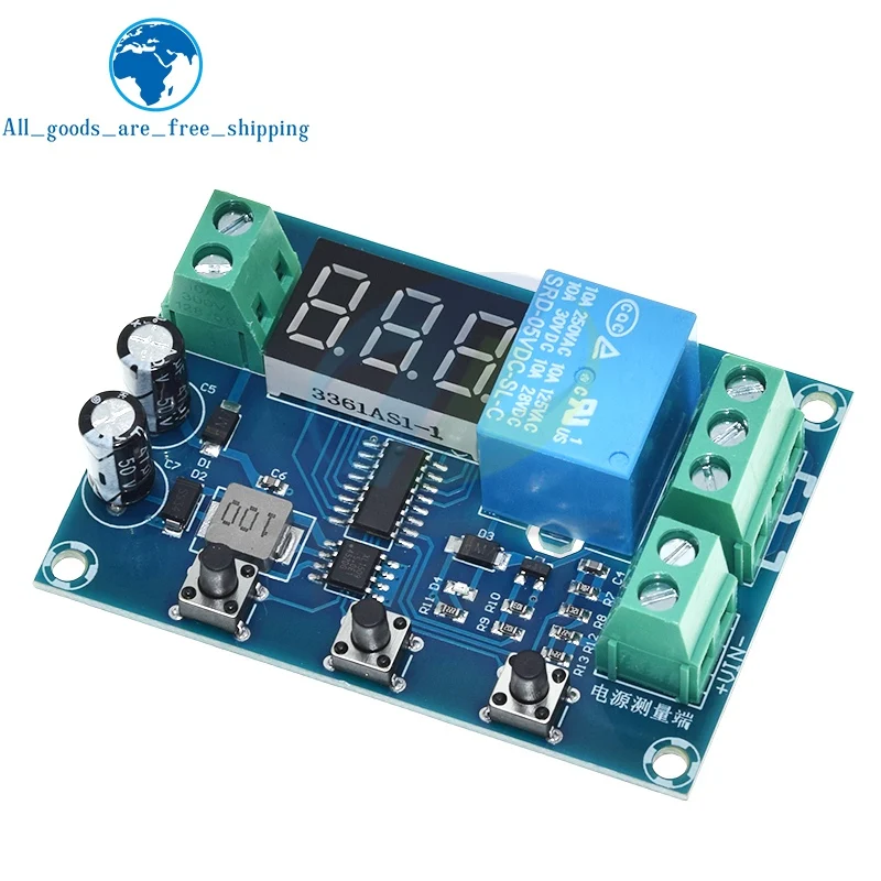 HCW-M63 Battery Charge Discharge Module DC 6-40V Integrated Voltmeter Undervoltage Overvoltage Protection Timing Discharge Board
