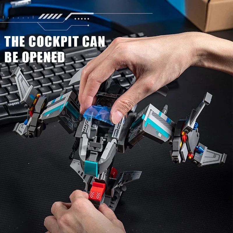 MOC High-tech Starcrafts Fighter Siege Tank Robot corazzato Building Blocks Nave Guerra Macchina Assemblaggio Mattoni Giocattoli Regali per bambini