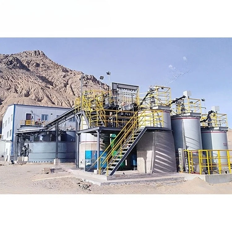 Equipamento de processamento de minério de ouro de rocha Processo de lama de cáaneto de lama CIP