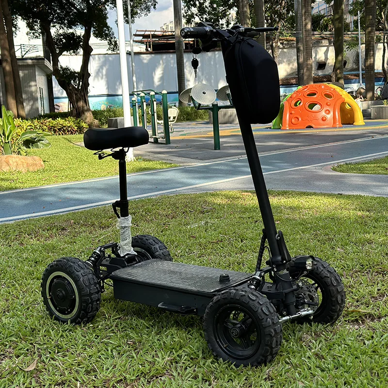 11-Inch off-road tire four-wheel electric scooter, elderly scooter foldable