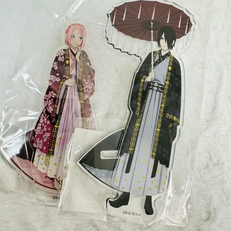Naruto Acrylic Plaque Uchiha Sasuke Haruno Sakura Cartoon Anime Plaque Personalized Fashion Couple Ornament Decoration Kids Gift