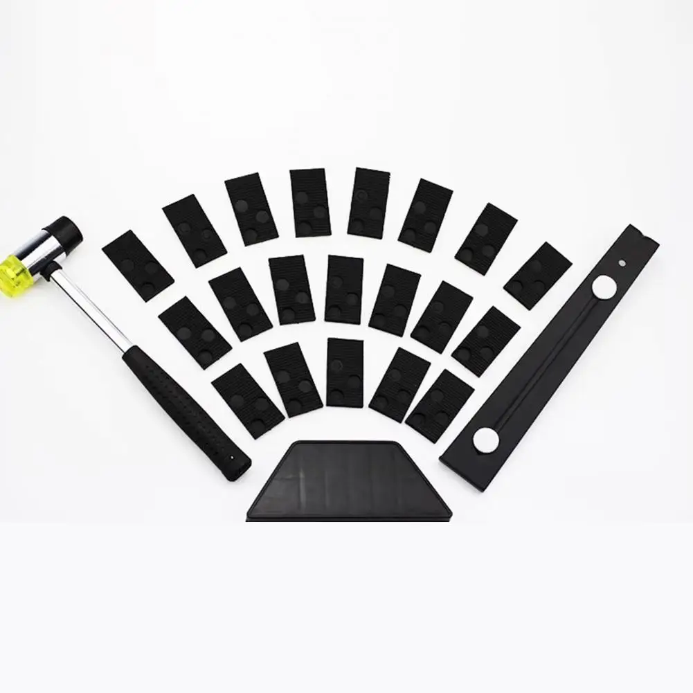 Laminate Flooring Installation Tools 23-piece Laminate Flooring Installation Kit with 20 Floor Spacers Tapping Block for Vinyl