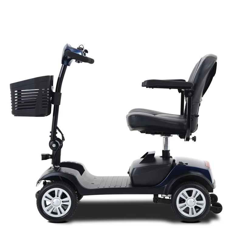 Powerful Outdoor Foldable Electric Scooter Elderly/Disabled Travel Mobility Wheel Chair with Sensor Technology for Outdoor Use