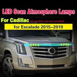LED Daytime Running Light for Cadillac Escalade 2015-2019 Car Hood Decorative Lights DRL With Start Scan Auto Headlight Strip